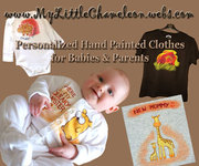 PERSONALIZED HAND PAINTED CLOTHES FOR BABIES AND PARENTS