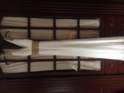 Cream and gold full length dress for sale